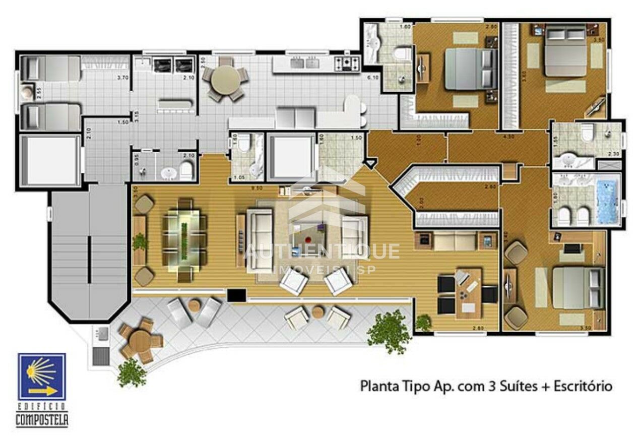 Apartamento, 3 quartos, 189 m² - Foto 27