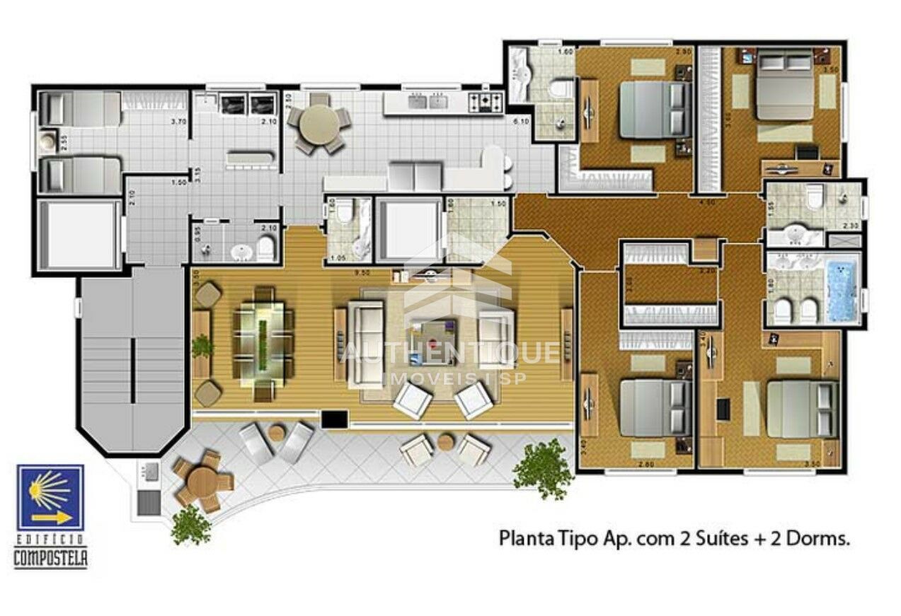 Apartamento, 3 quartos, 189 m² - Foto 28
