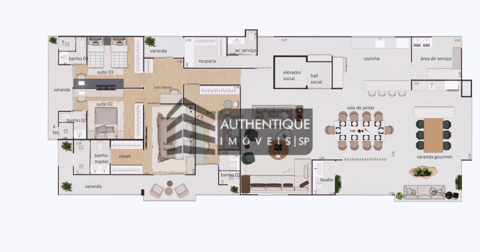 Apartamento à venda com 4 quartos, 241m² - Foto 26