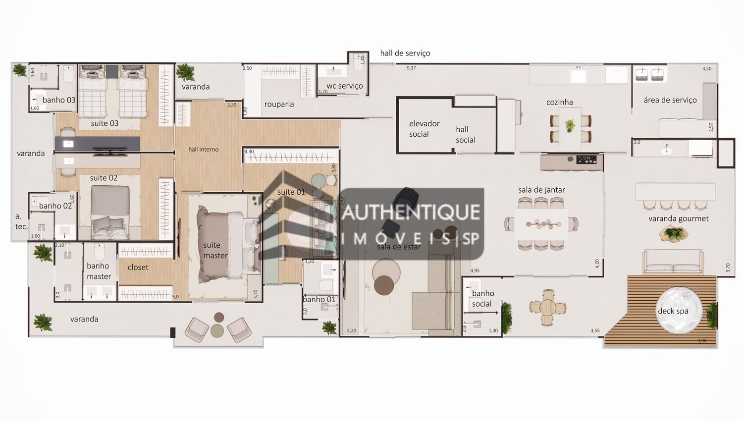 Apartamento à venda com 4 quartos, 241m² - Foto 25