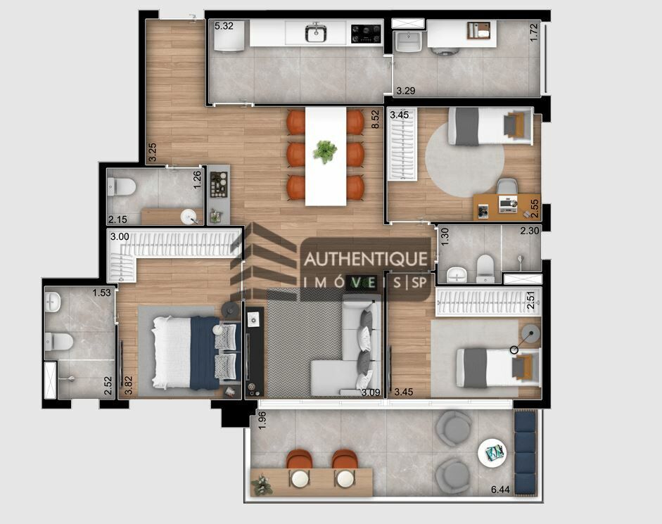 Apartamento à venda com 2 quartos, 68m² - Foto 11