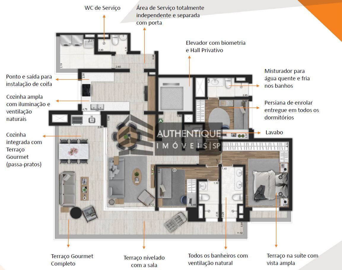 Apartamento à venda com 4 quartos, 281m² - Foto 37