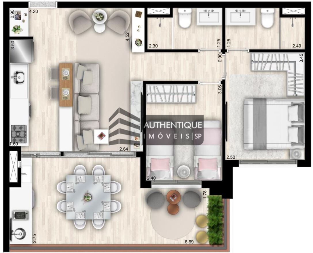 Apartamento à venda com 2 quartos, 69m² - Foto 29