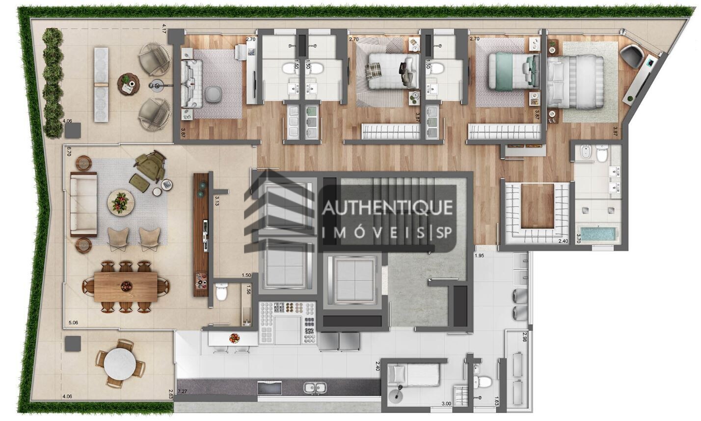 Apartamento à venda com 4 quartos, 269m² - Foto 16