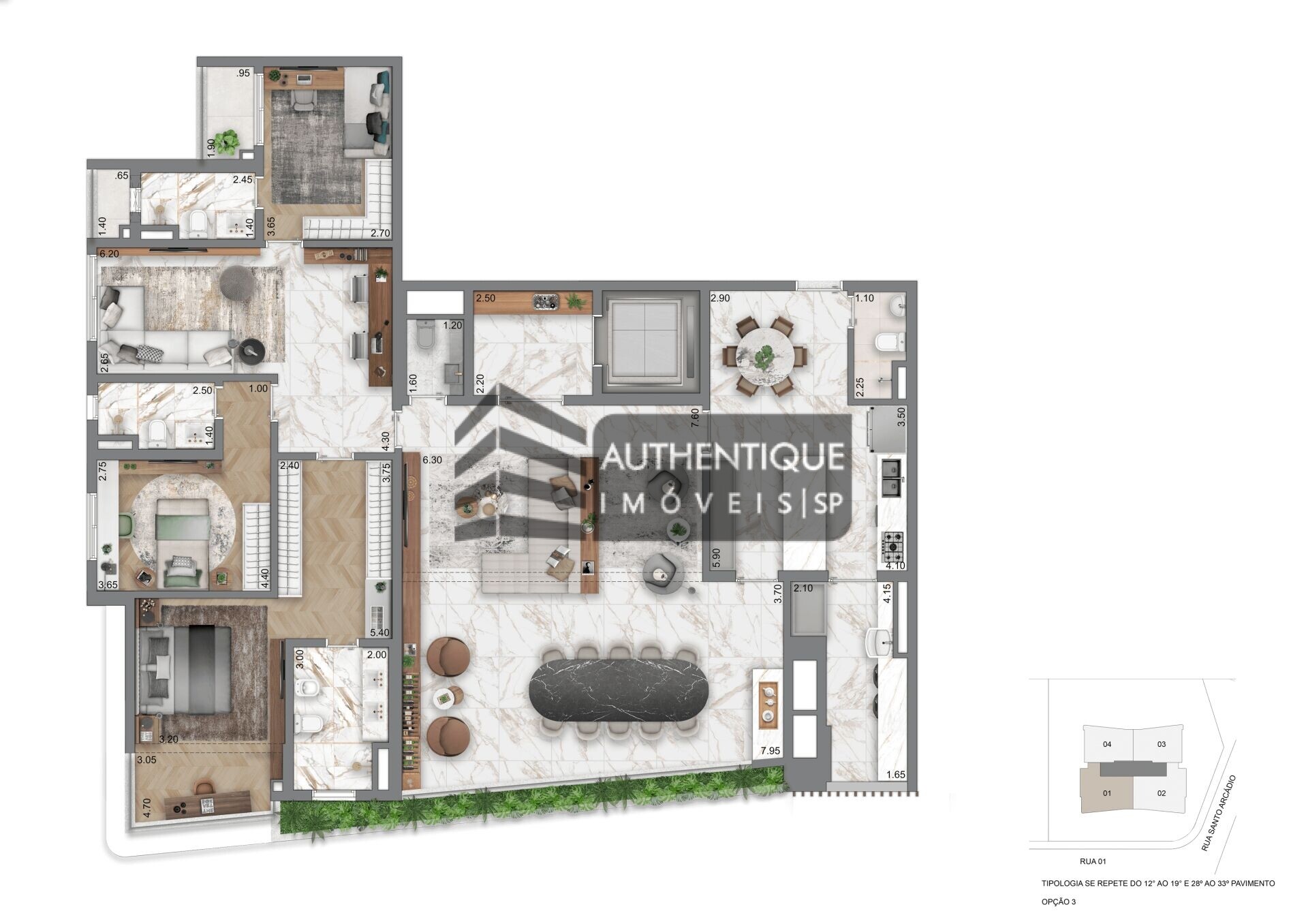 Apartamento à venda com 4 quartos, 208m² - Foto 24