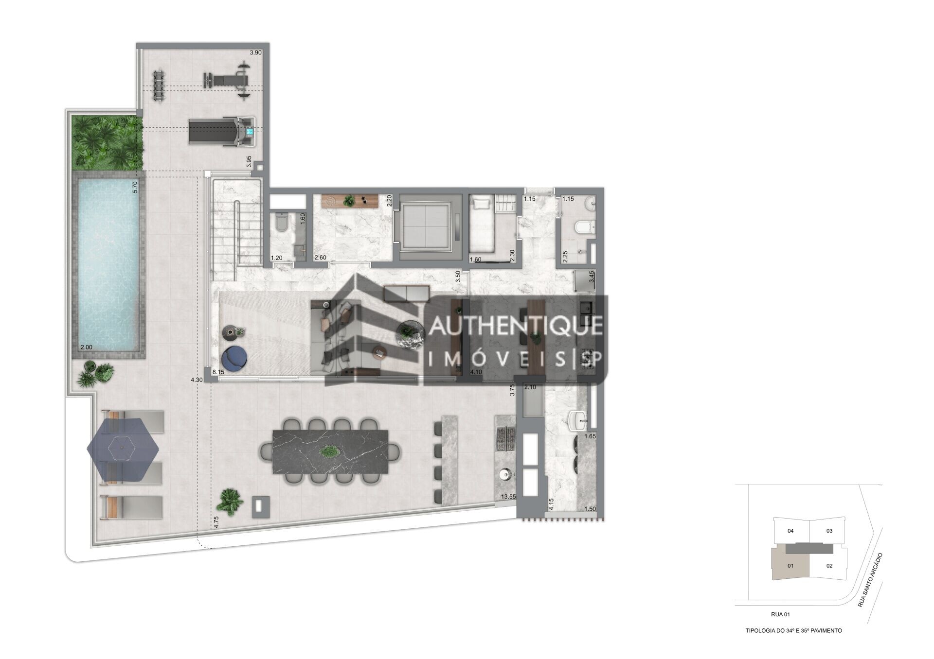 Apartamento à venda com 4 quartos, 208m² - Foto 19