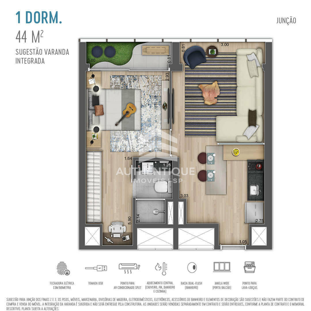 Apartamento, 1 quarto, 26 m² - Foto 35