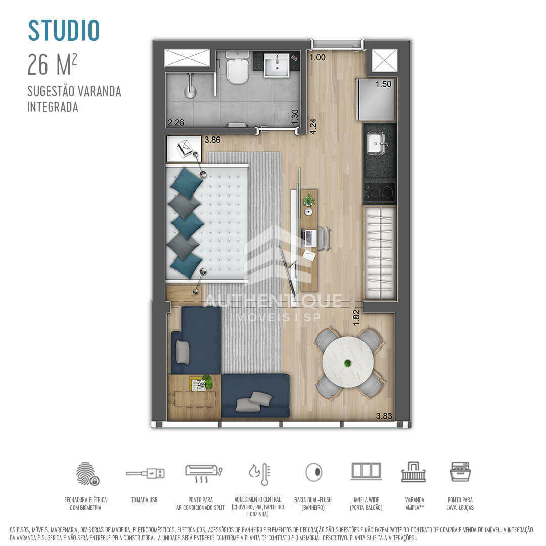 Apartamento, 1 quarto, 26 m² - Foto 25