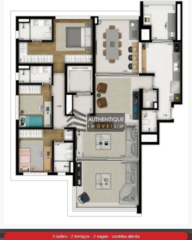 Apartamento à venda com 3 quartos, 166m² - Foto 37