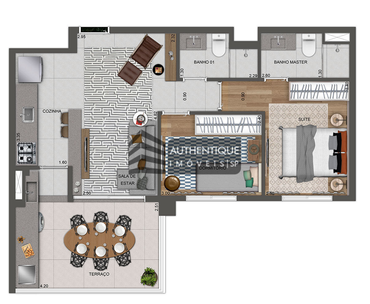 Apartamento à venda com 2 quartos, 162m² - Foto 39