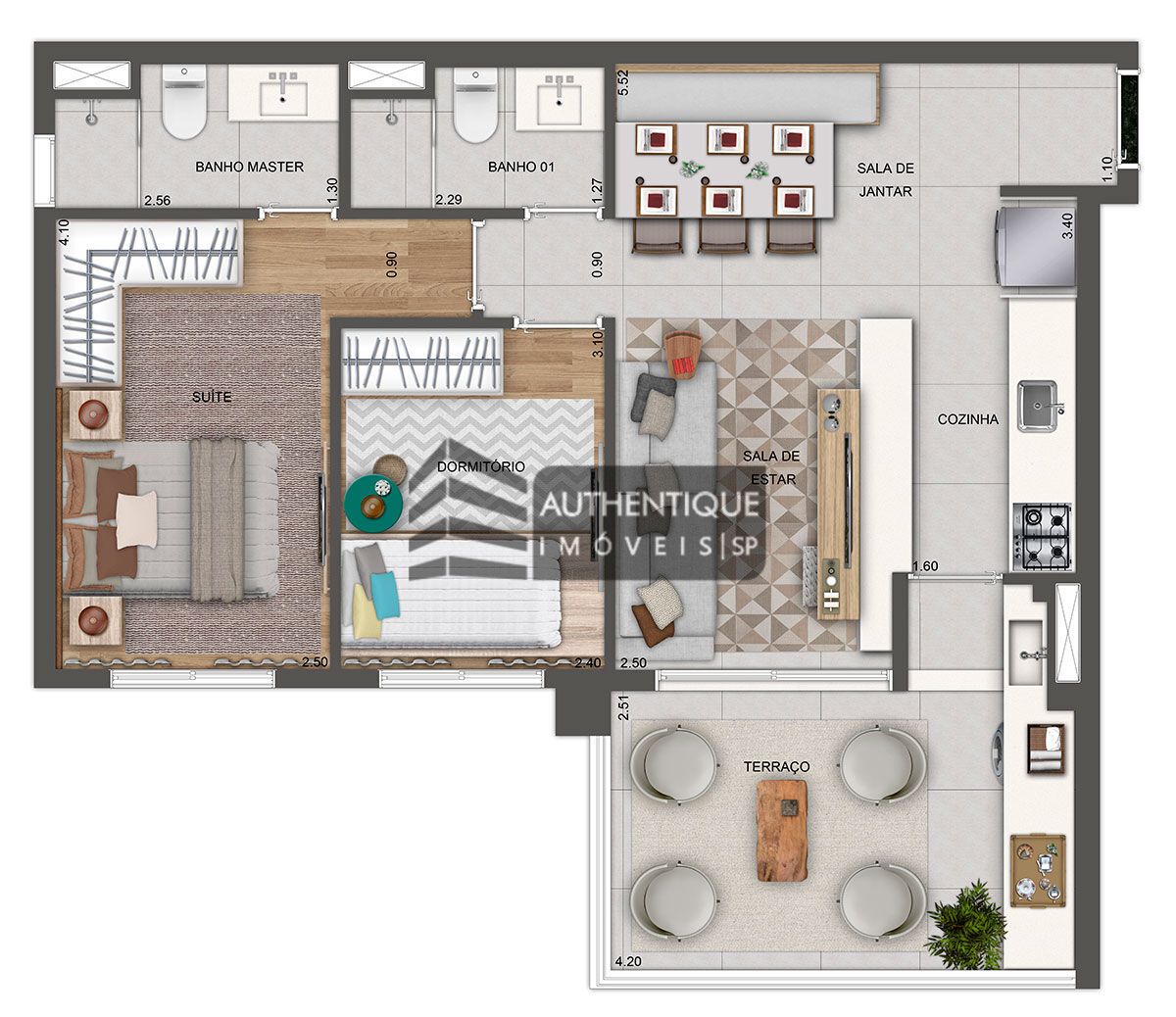 Apartamento à venda com 2 quartos, 162m² - Foto 40