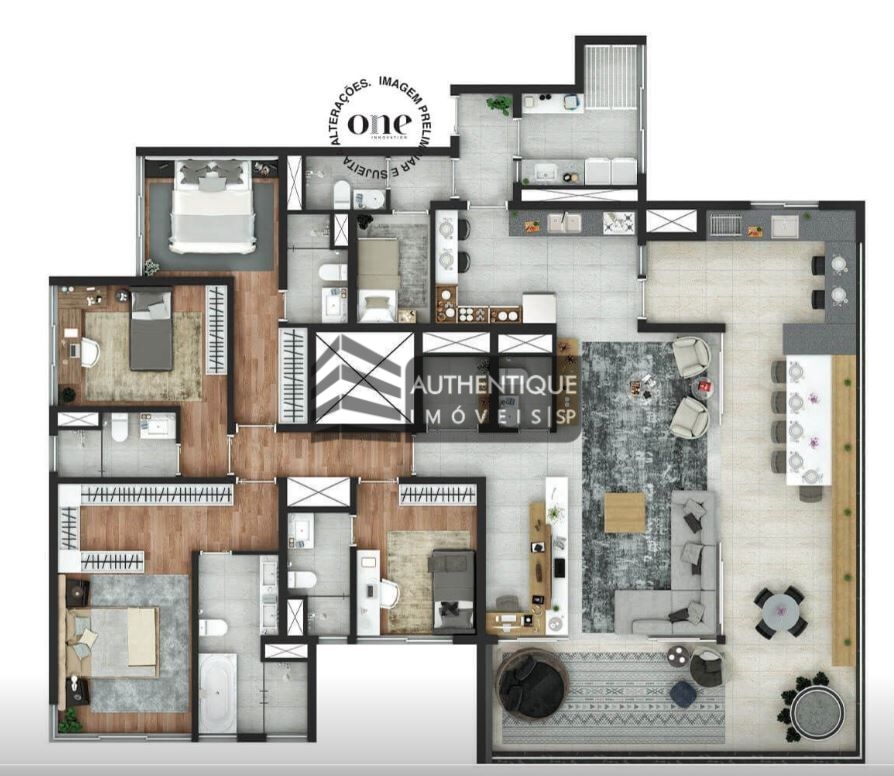 Apartamento à venda com 4 quartos, 233m² - Foto 23