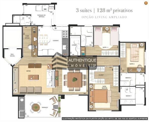 Apartamento à venda com 3 quartos, 128m² - Foto 28