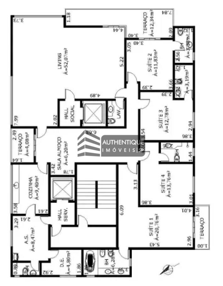 Apartamento à venda com 4 quartos, 234m² - Foto 17