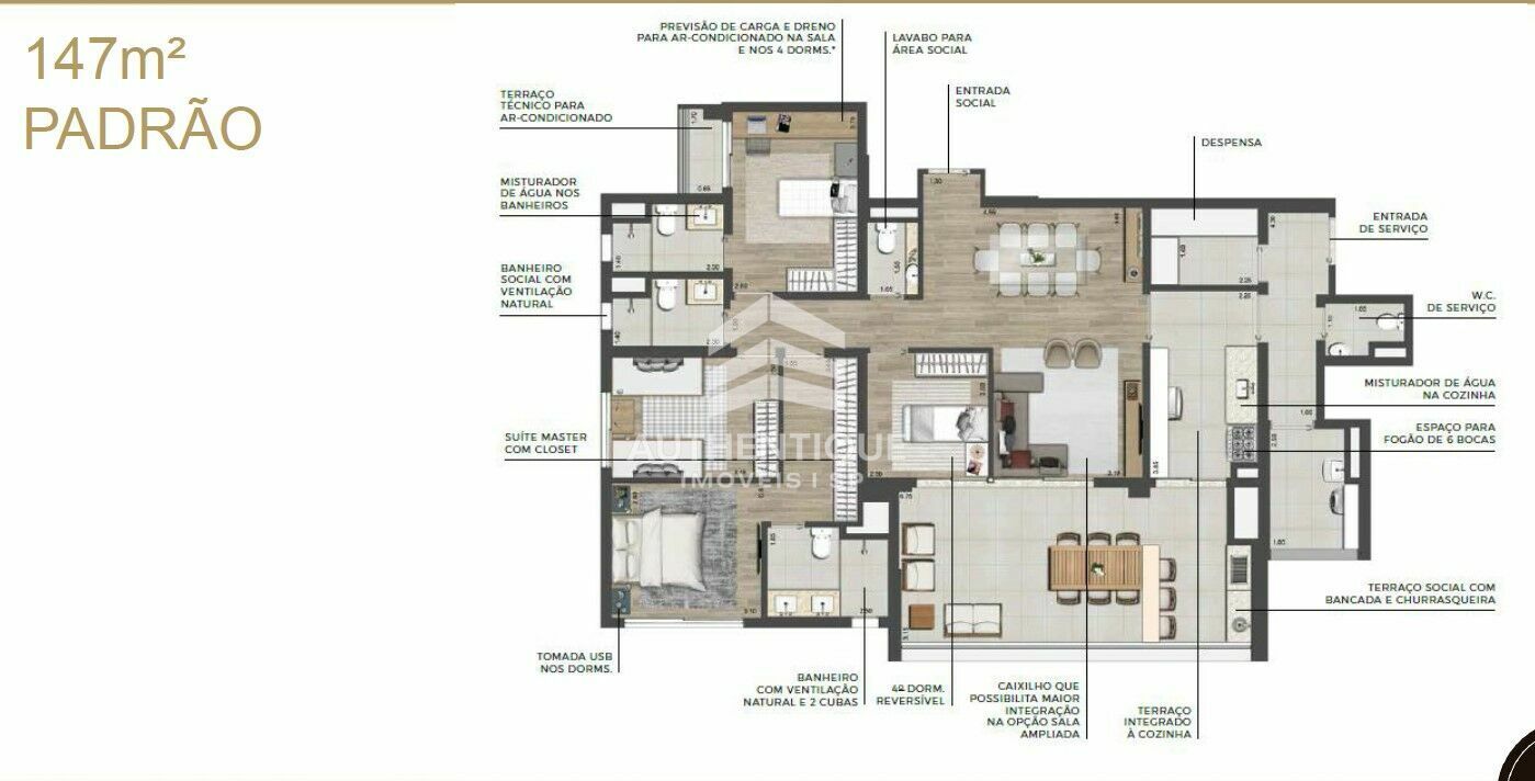 Apartamento, 4 quartos, 147 m² - Foto 24