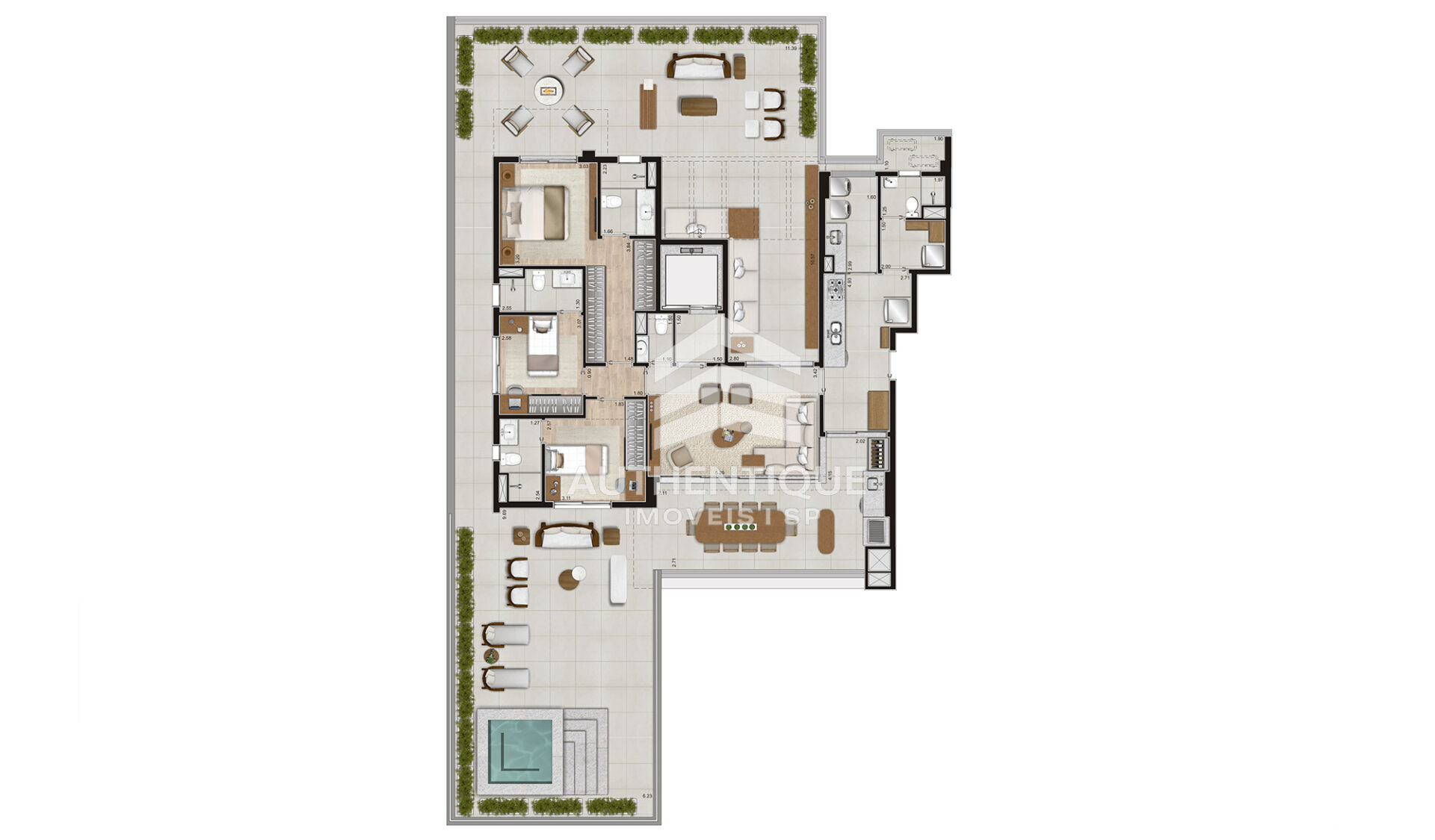Cobertura, 3 quartos, 290 m² - Foto 35