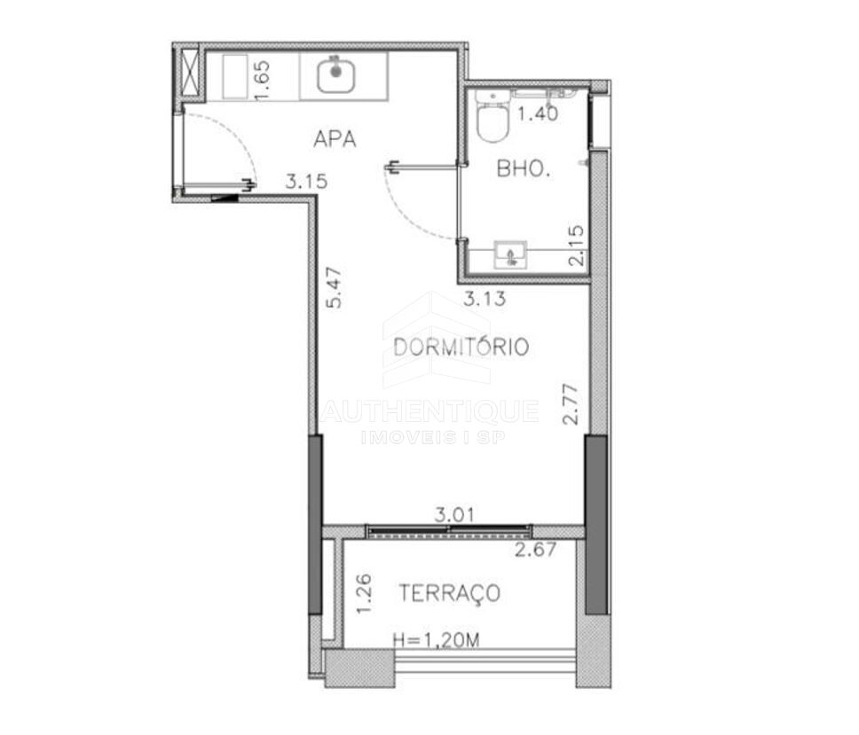 Apartamento, 1 quarto, 26 m² - Foto 12