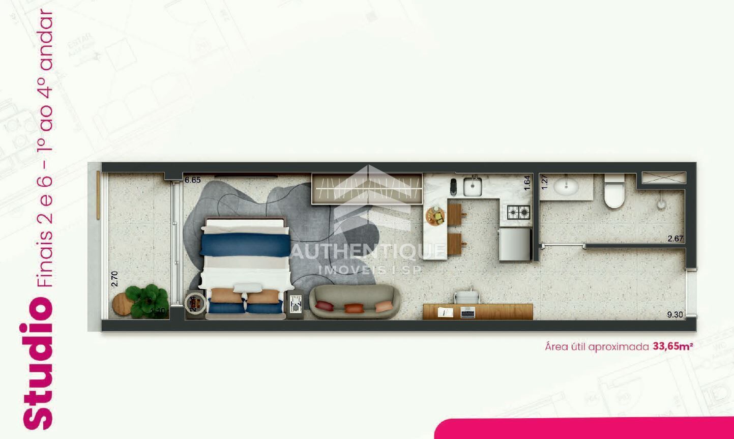 Apartamento, 1 quarto, 33 m² - Foto 14