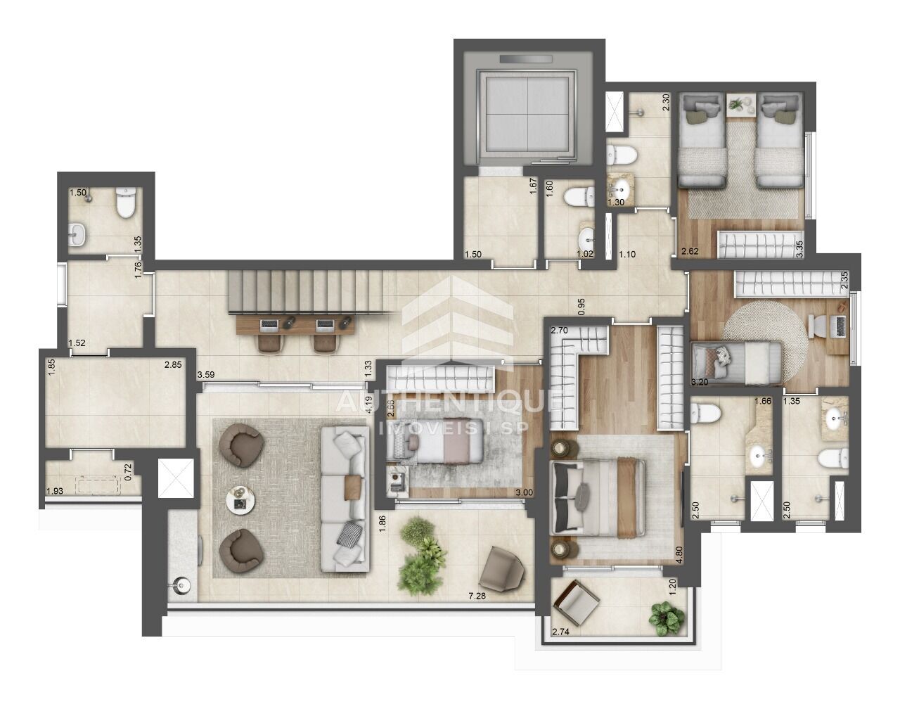 Cobertura, 4 quartos, 300 m² - Foto 40