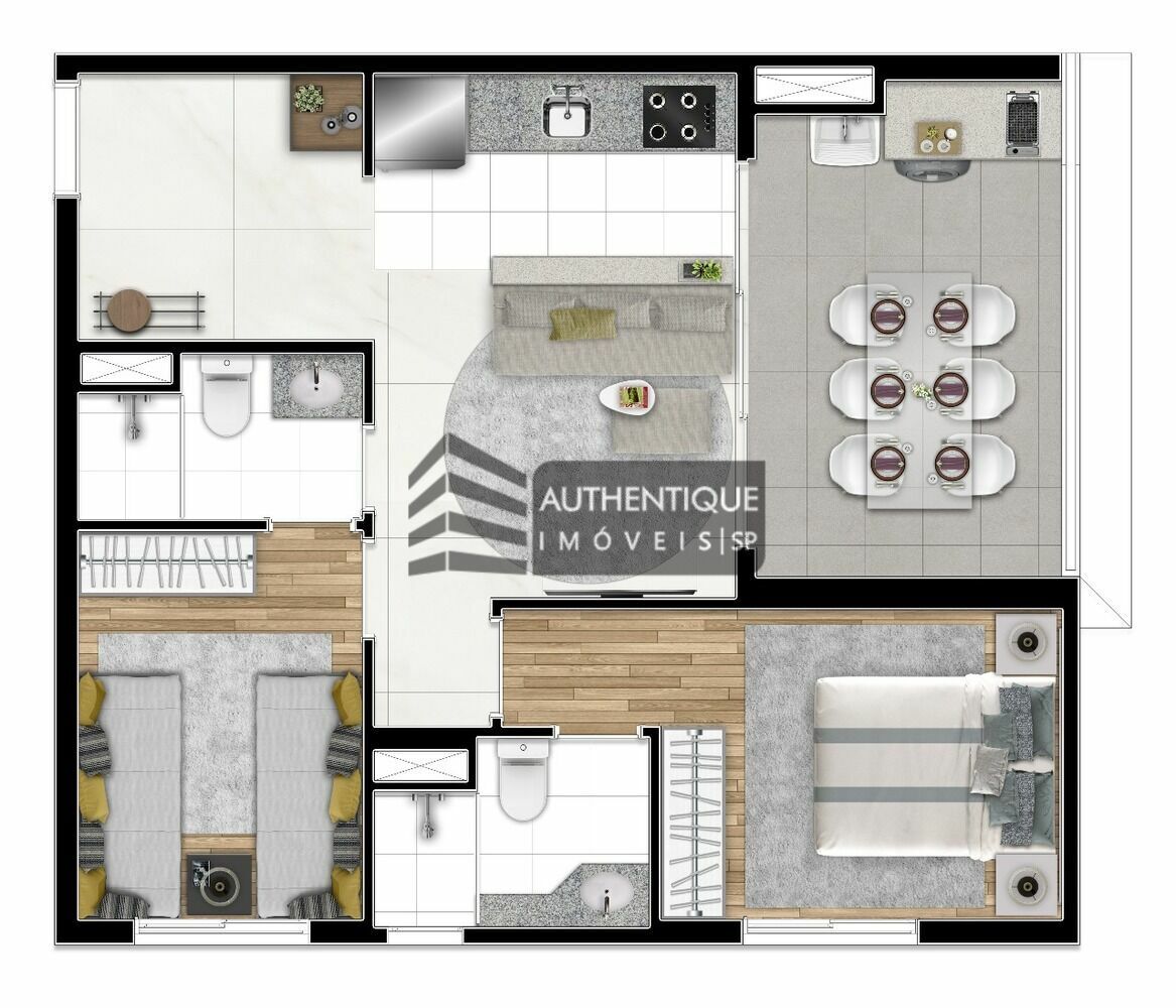 Apartamento, 1 quarto, 49 m² - Foto 45