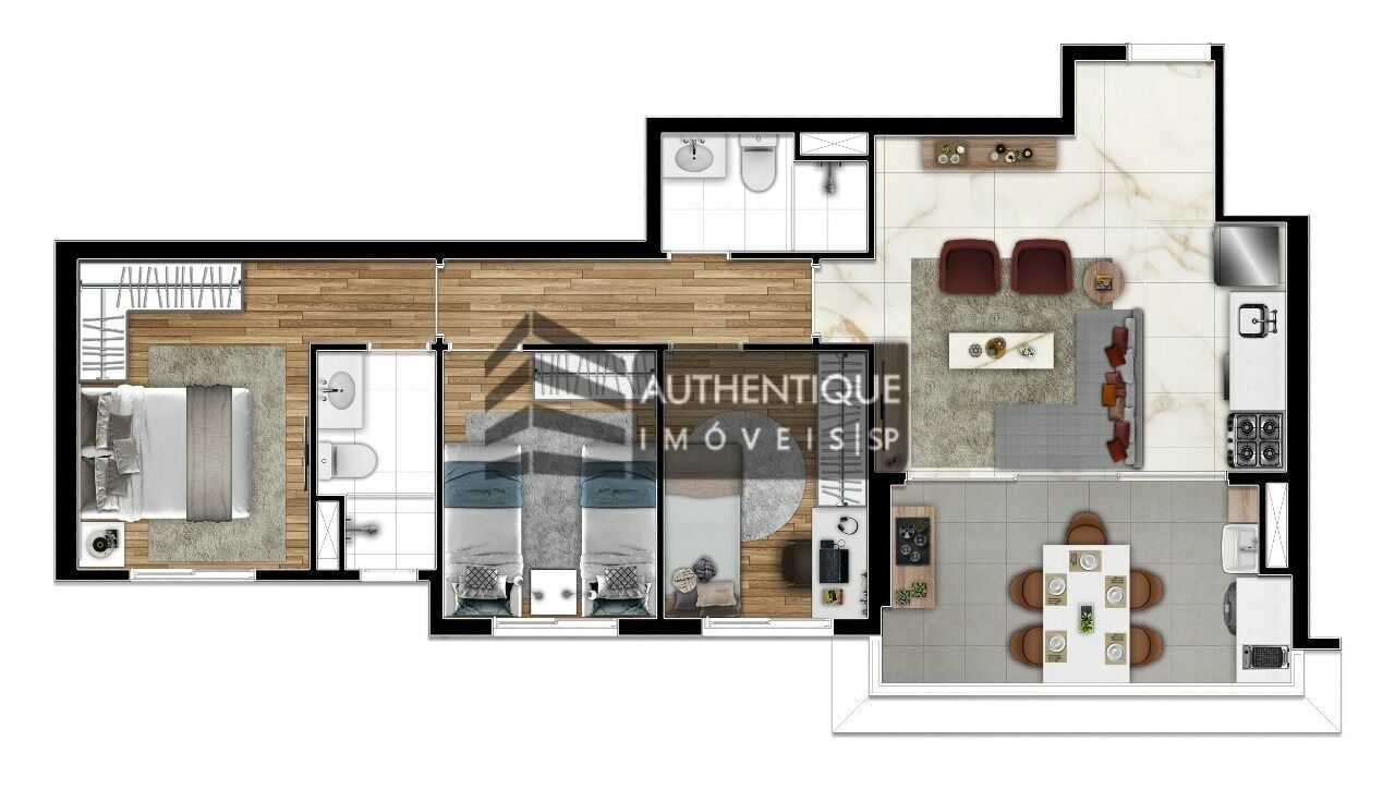 Apartamento, 1 quarto, 49 m² - Foto 48