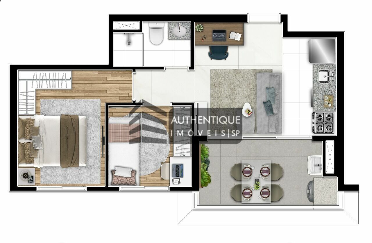 Apartamento, 1 quarto, 49 m² - Foto 50