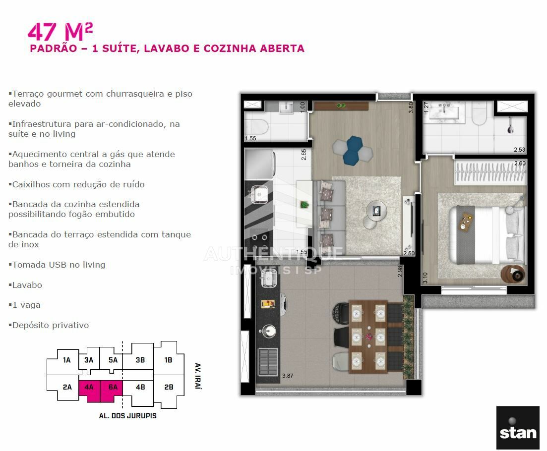 Apartamento, 1 quarto, 50 m² - Foto 36