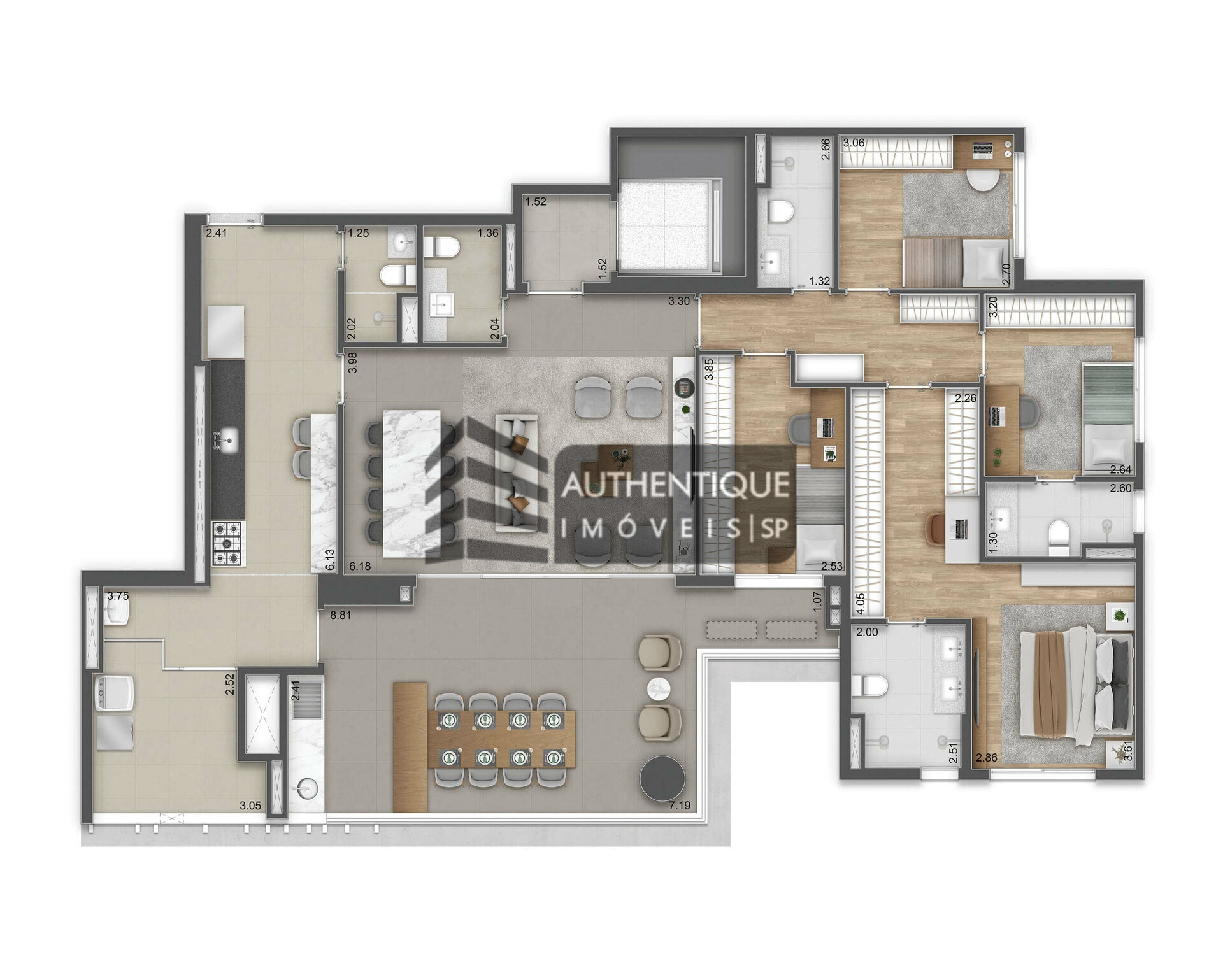 Apartamento à venda com 4 quartos, 144m² - Foto 52