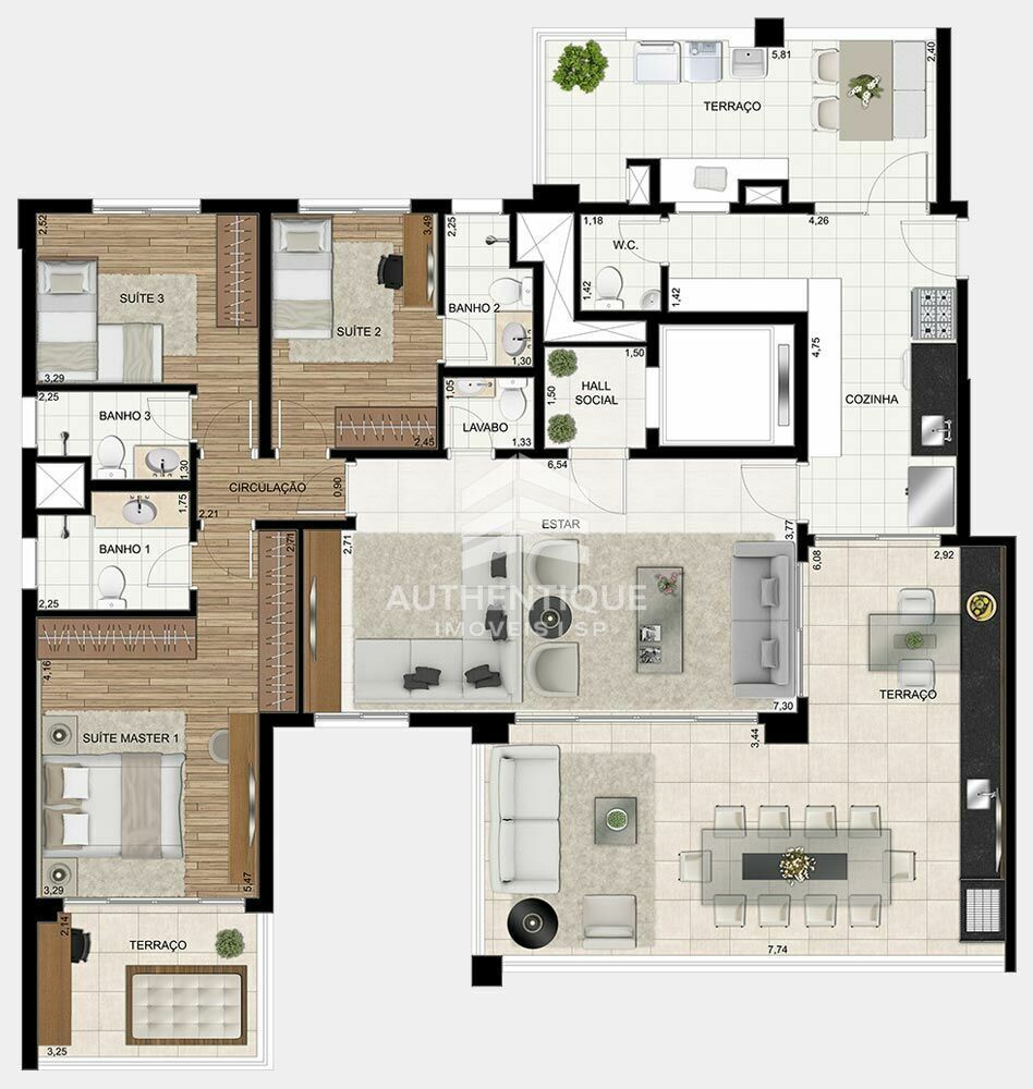 Apartamento, 3 quartos, 172 m² - Foto 19