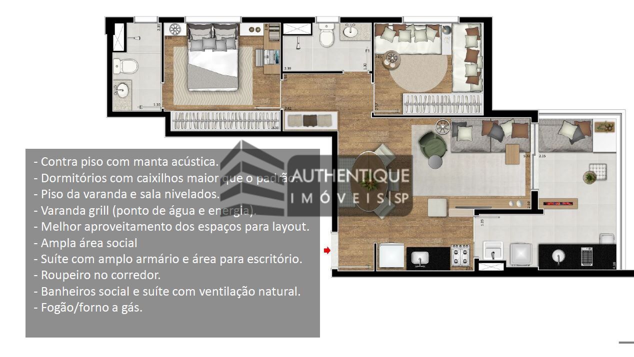 Apartamento à venda com 2 quartos, 66m² - Foto 22