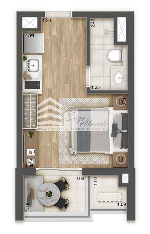 Apartamento à venda com 1 quarto, 36m² - Foto 36