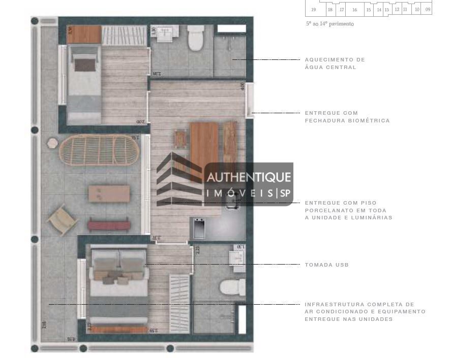 Apartamento, 2 quartos, 45 m² - Foto 28