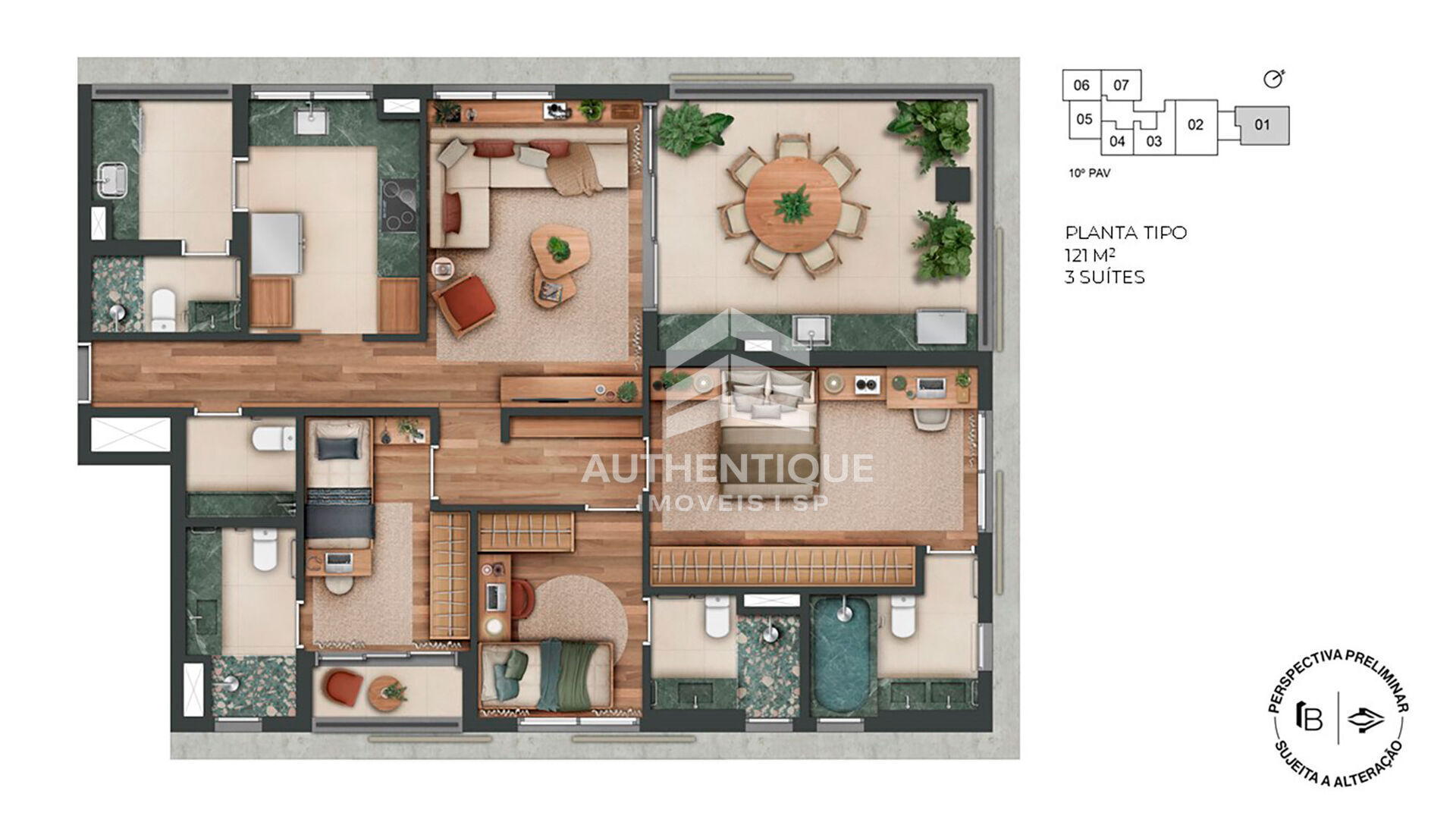 Apartamento, 3 quartos, 121 m² - Foto 23