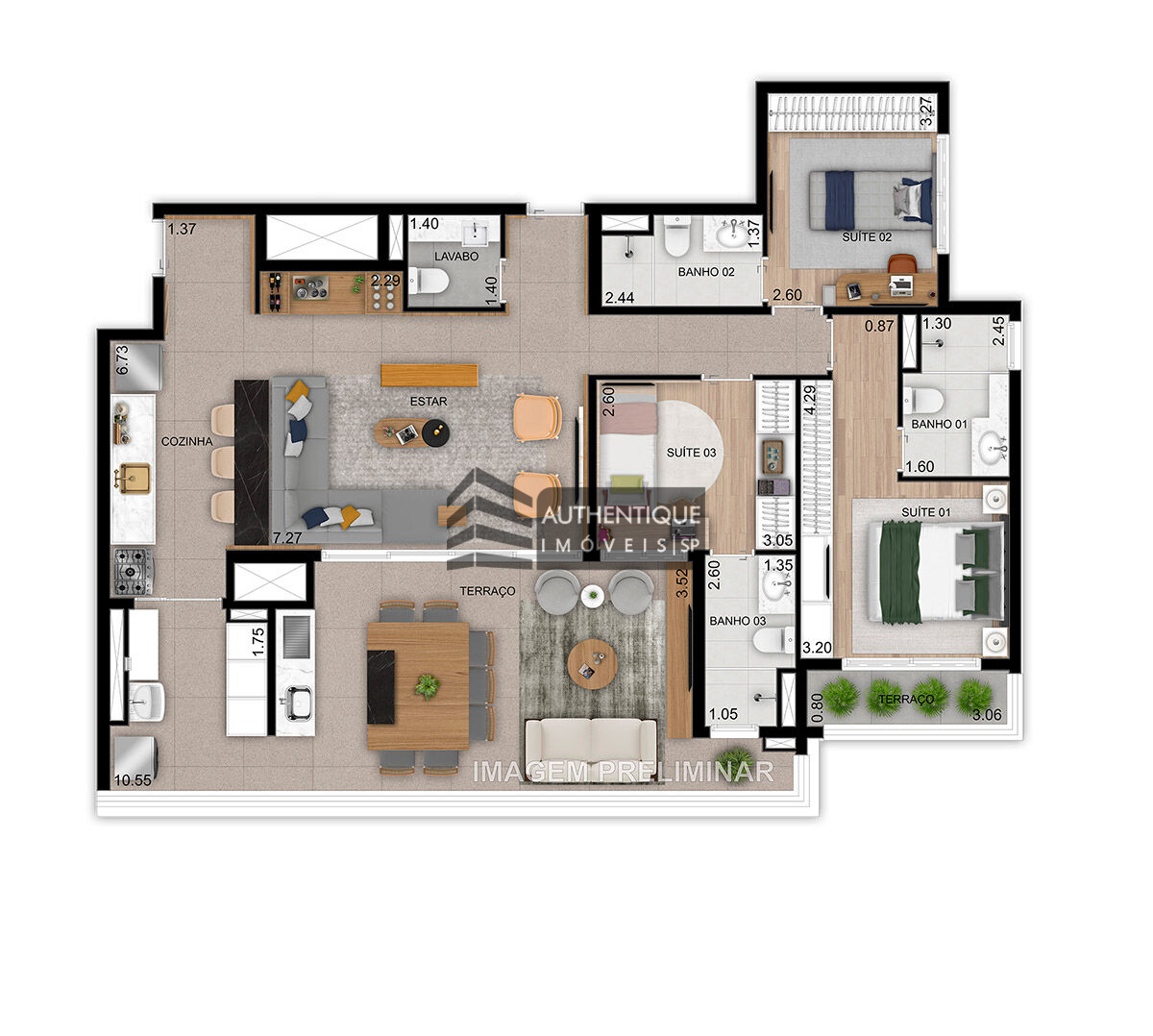 Apartamento à venda com 3 quartos, 128m² - Foto 14