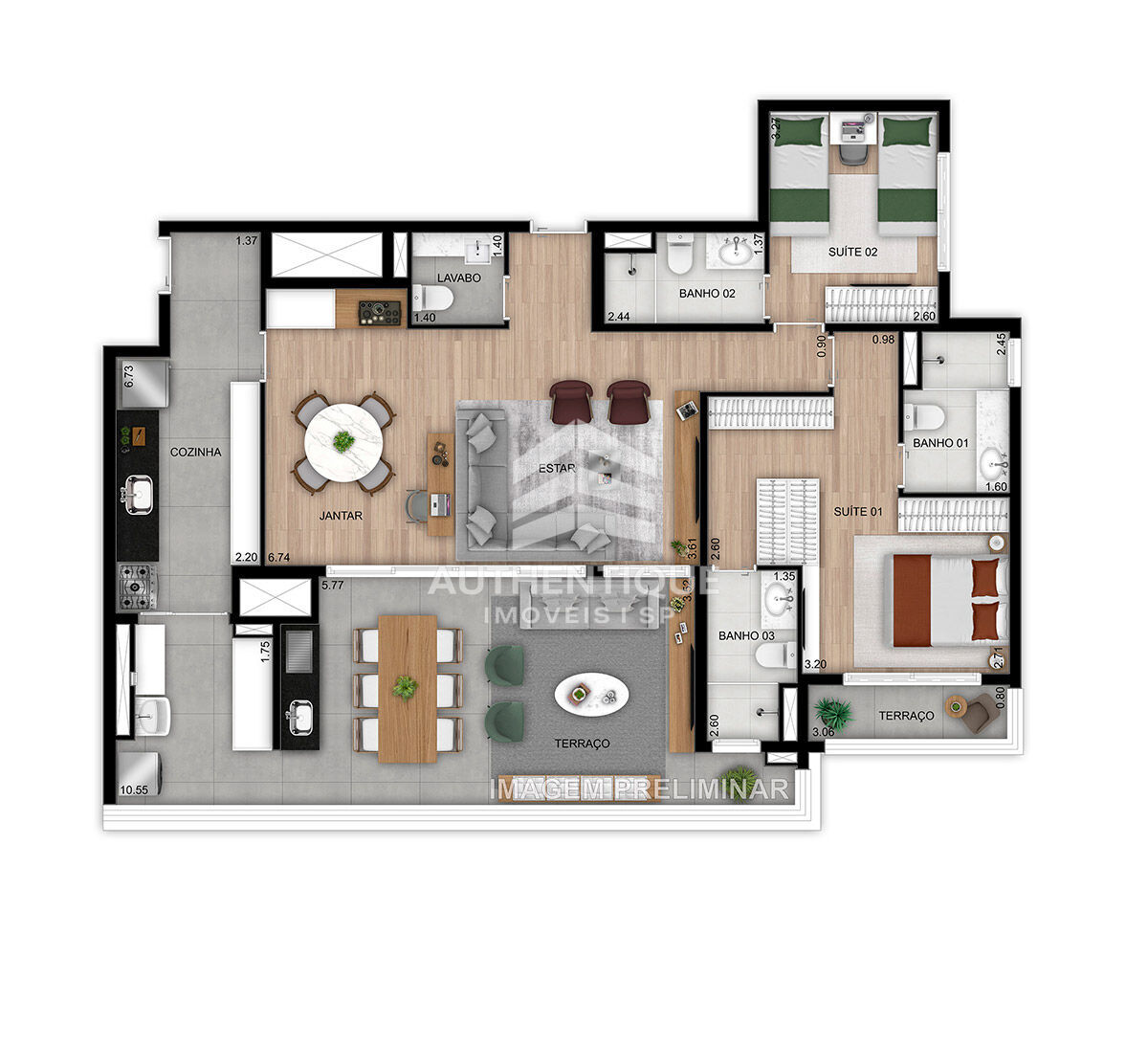 Apartamento, 3 quartos, 128 m² - Foto 15