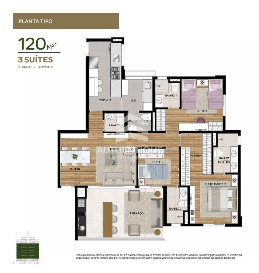 Apartamento, 2 quartos, 118 m² - Foto 24
