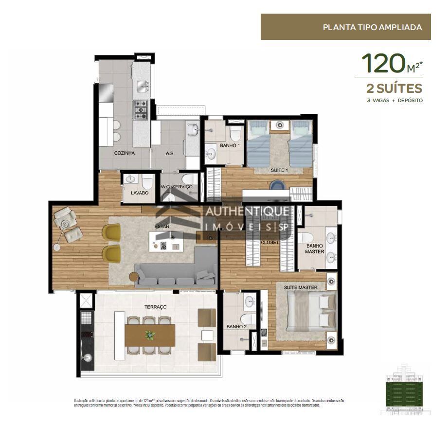 Apartamento à venda com 2 quartos, 118m² - Foto 19