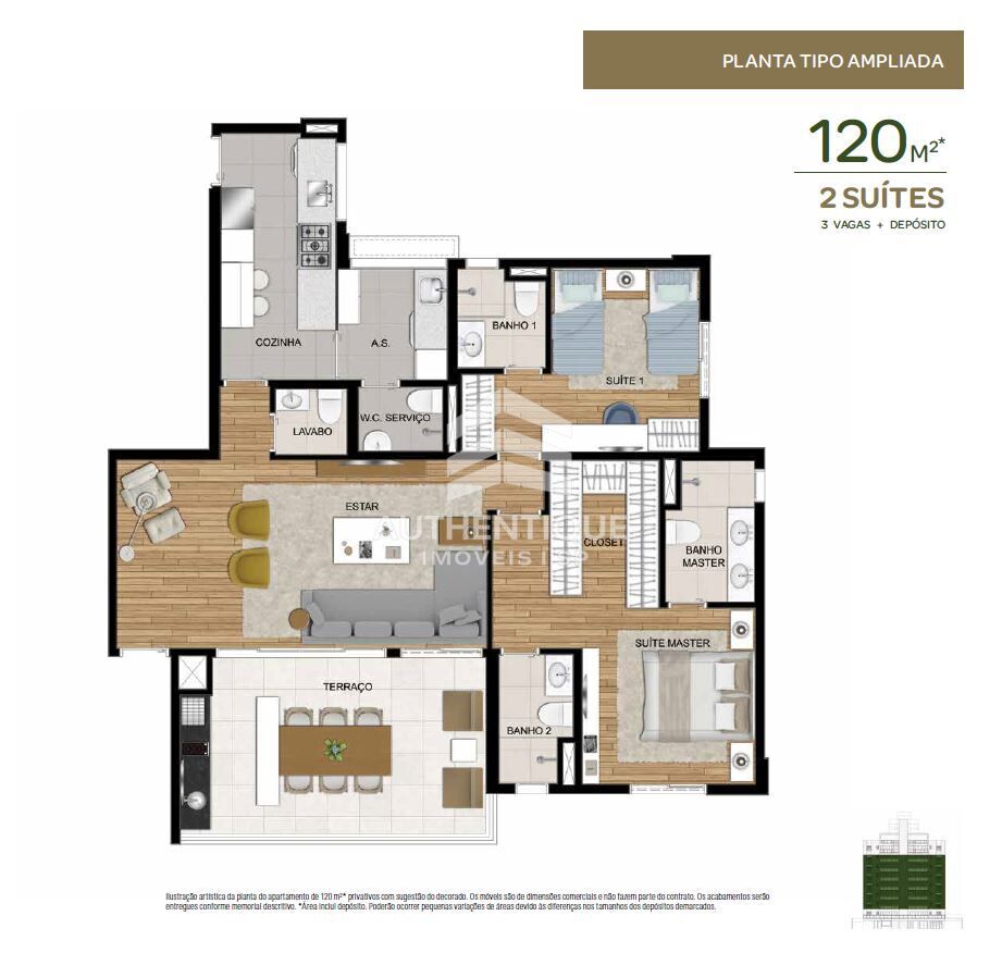 Apartamento, 2 quartos, 118 m² - Foto 19