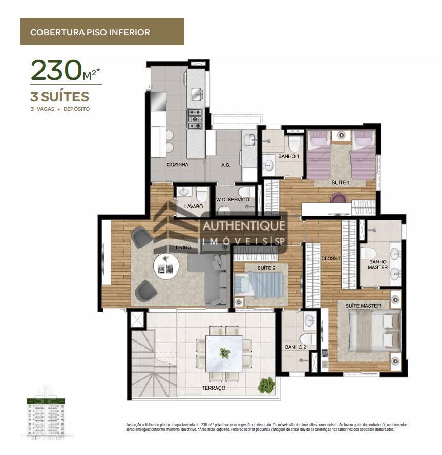 Apartamento à venda com 2 quartos, 118m² - Foto 20