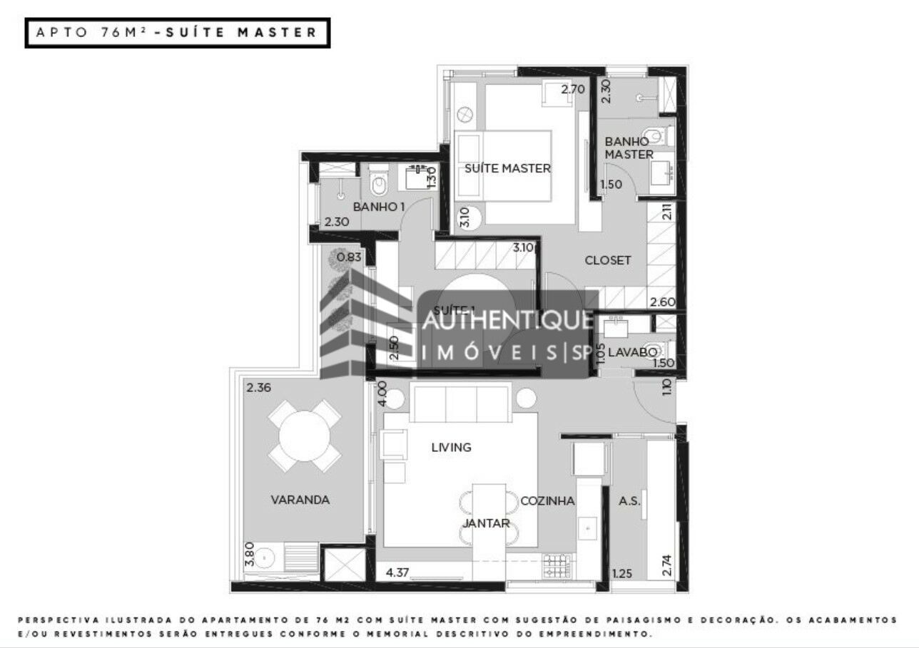 Apartamento à venda com 1 quarto, 69m² - Foto 36