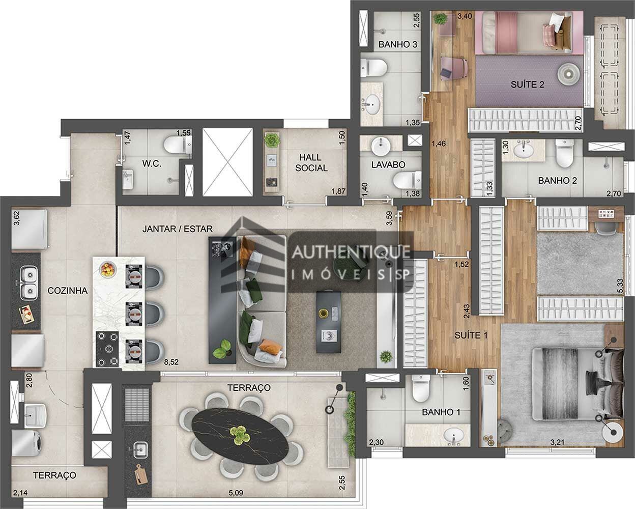 Apartamento à venda com 4 quartos, 169m² - Foto 27