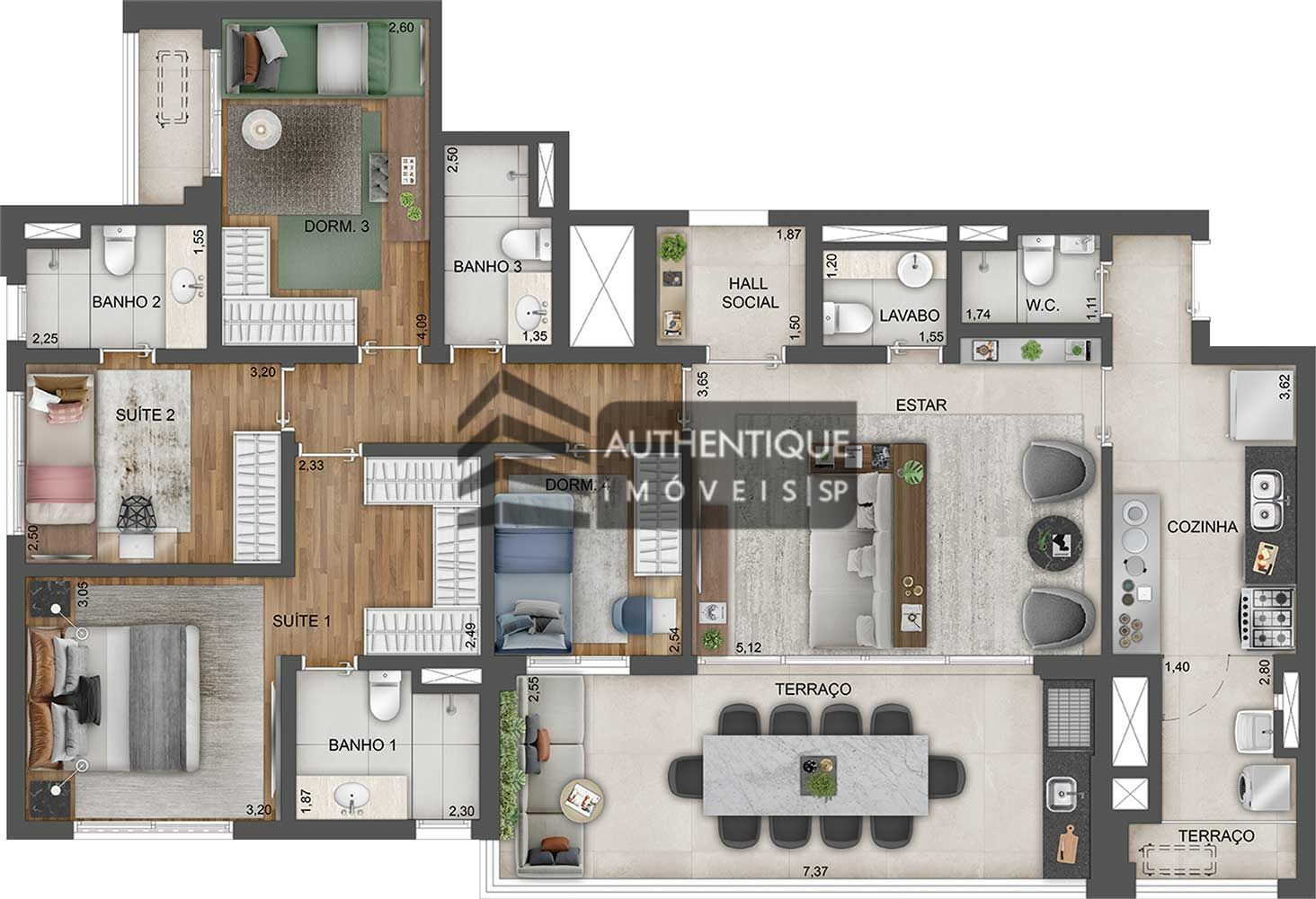 Apartamento à venda com 4 quartos, 169m² - Foto 31