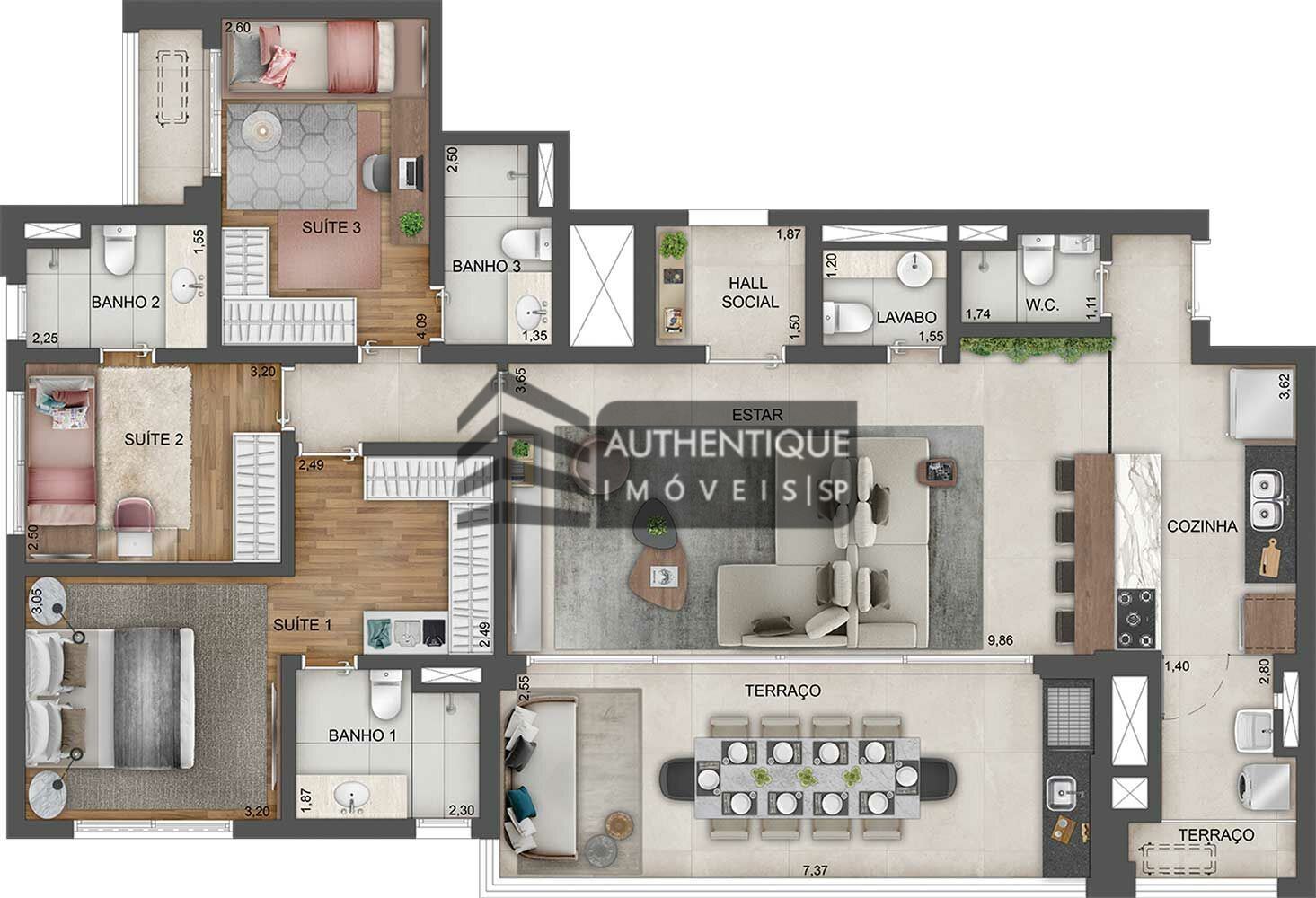 Apartamento à venda com 4 quartos, 169m² - Foto 28