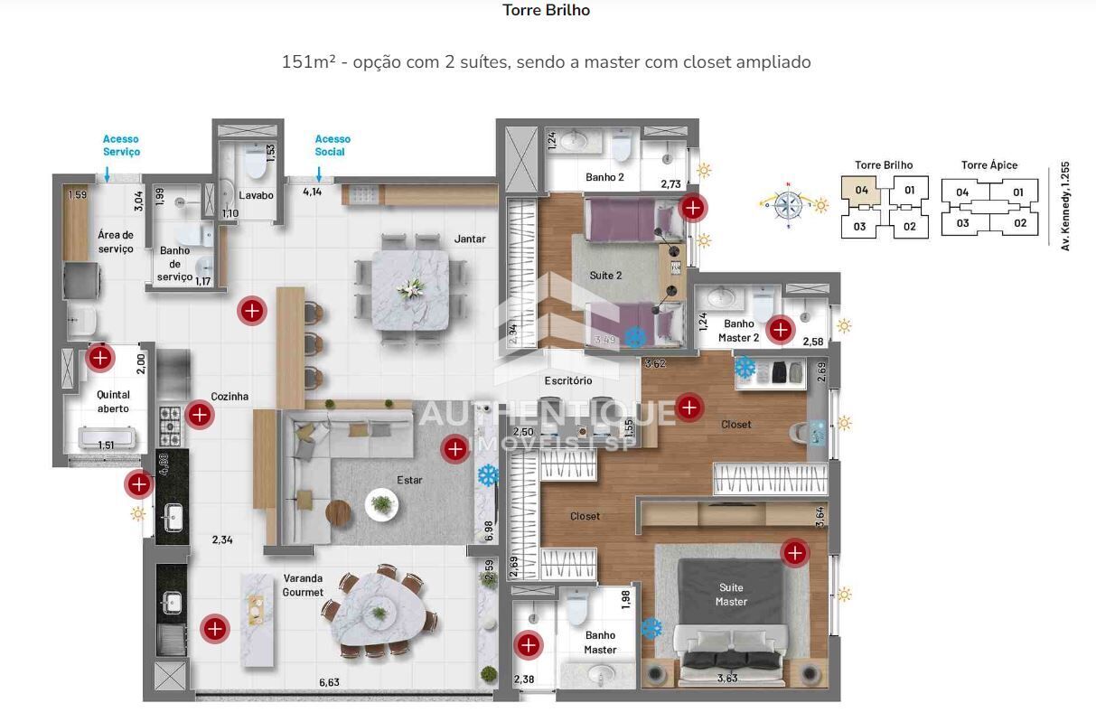 Apartamento, 4 quartos, 146 m² - Foto 39