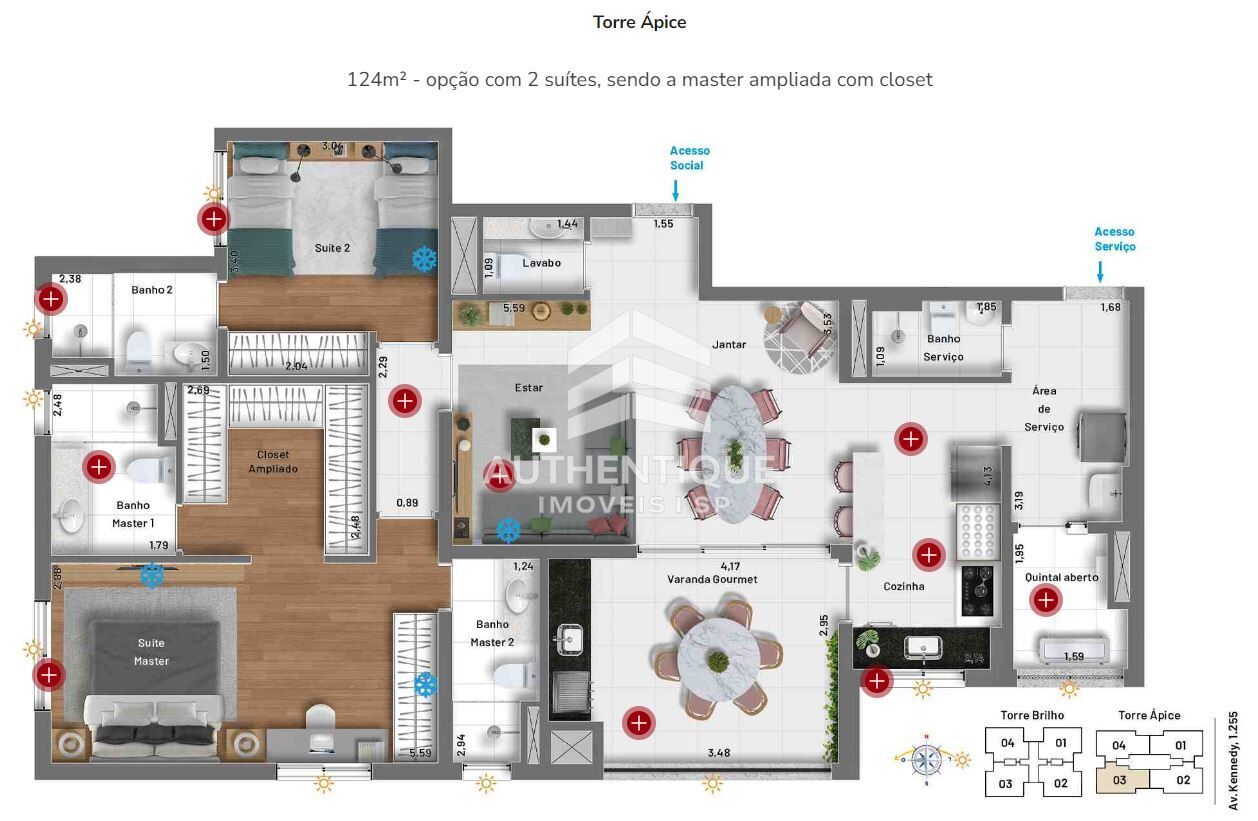 Apartamento, 4 quartos, 146 m² - Foto 36