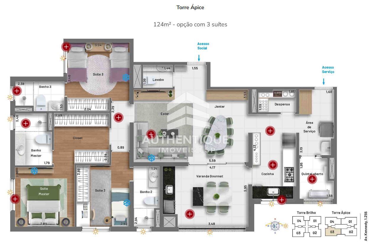 Apartamento, 4 quartos, 146 m² - Foto 37