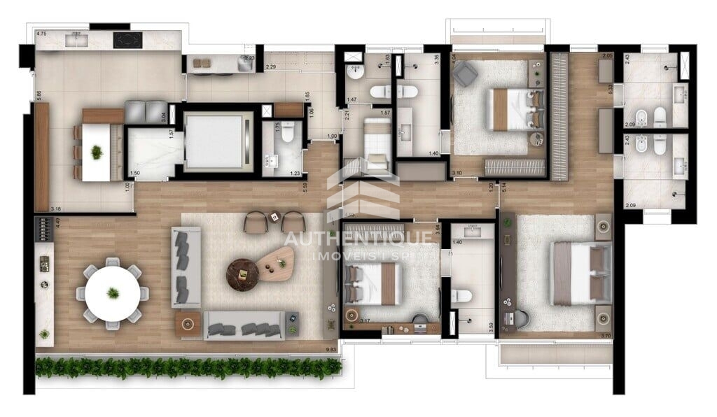 Apartamento, 3 quartos, 244 m² - Foto 29