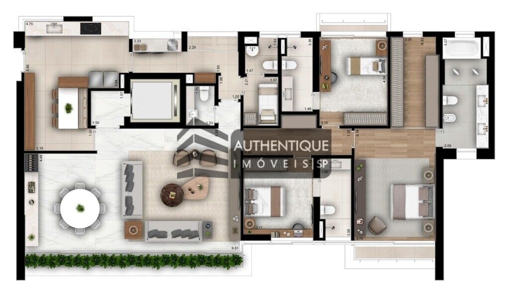 Apartamento à venda com 3 quartos, 244m² - Foto 31