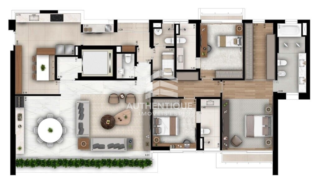 Apartamento, 3 quartos, 244 m² - Foto 31