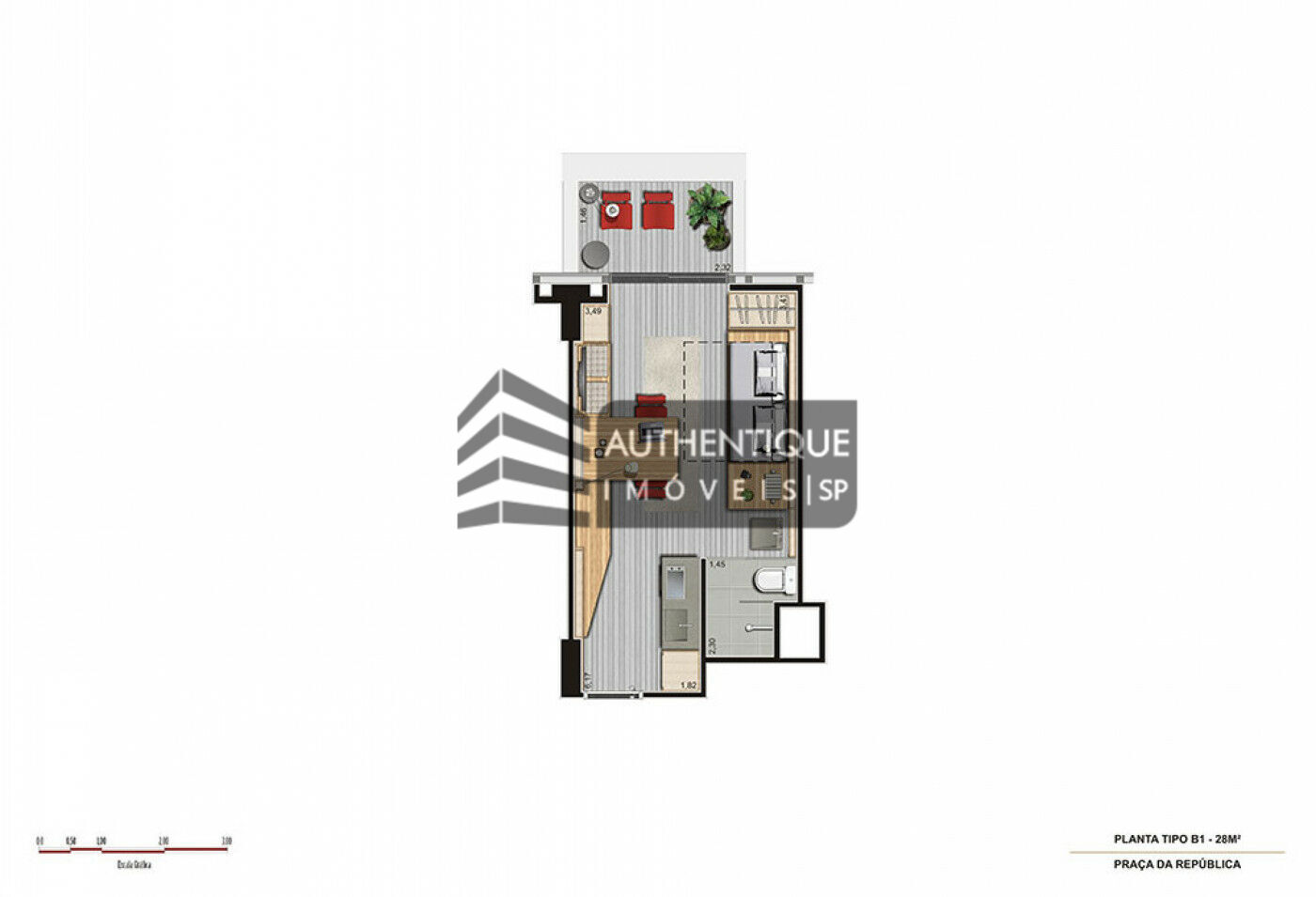 Apartamento à venda com 1 quarto, 28m² - Foto 35